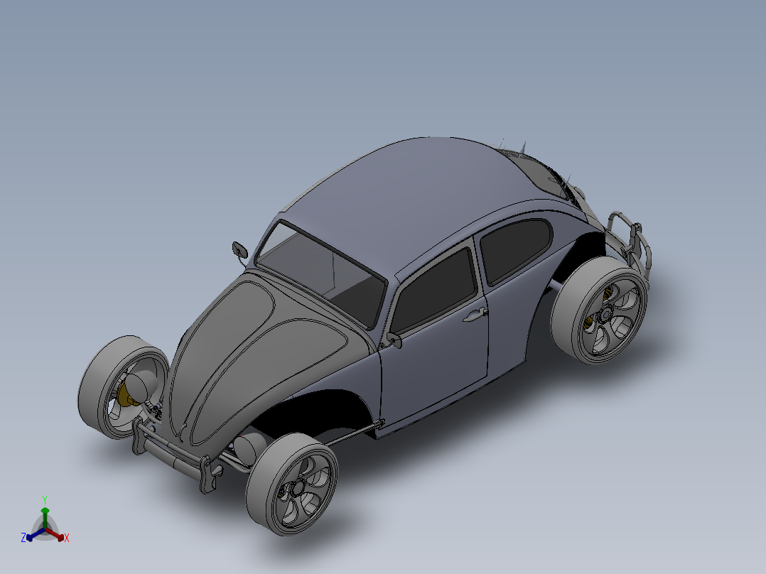 索卡洛克大众甲壳虫 sw10正等轴测图