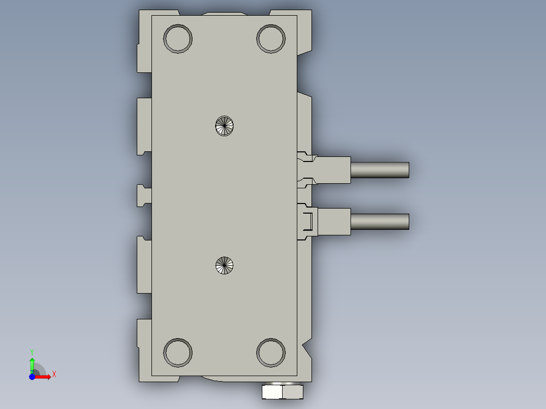 MGPM16-30-M9NV(0_0_0)-薄型带导杆缸-SMC前视图