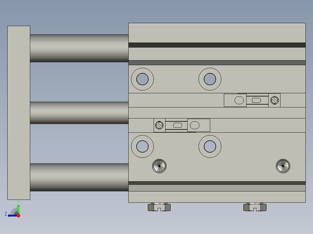 MGPM16-30-M9NV(0_0_0)-薄型带导杆缸-SMC右视图