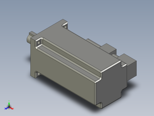 松下伺服400WMSMF042L1U2正等轴测缩略图