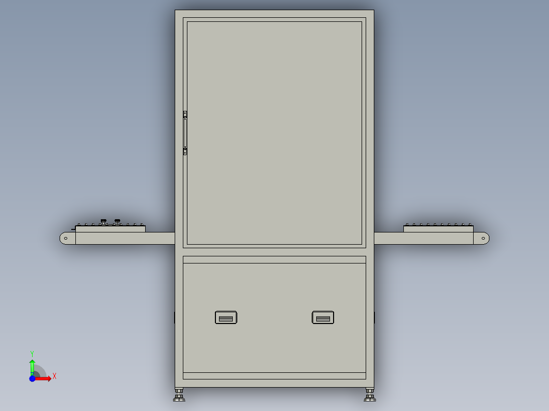 食品分割裁切设备前视图