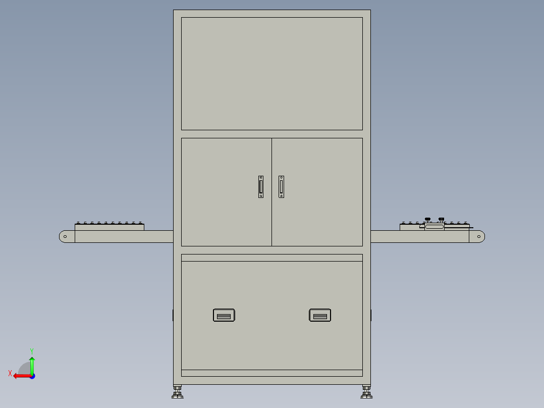 食品分割裁切设备后视图