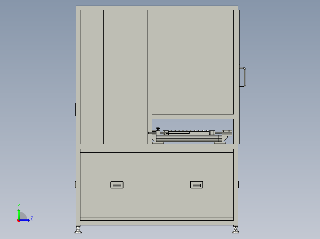 食品分割裁切设备左视图