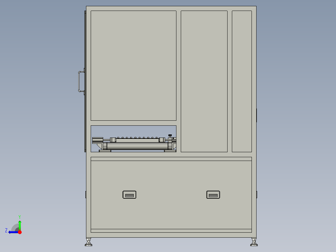 食品分割裁切设备右视图