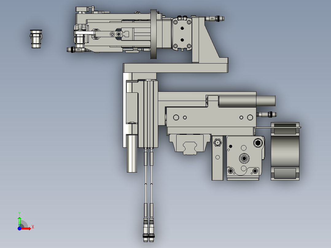 S2202110080000转轴移栽至压装接料前视图