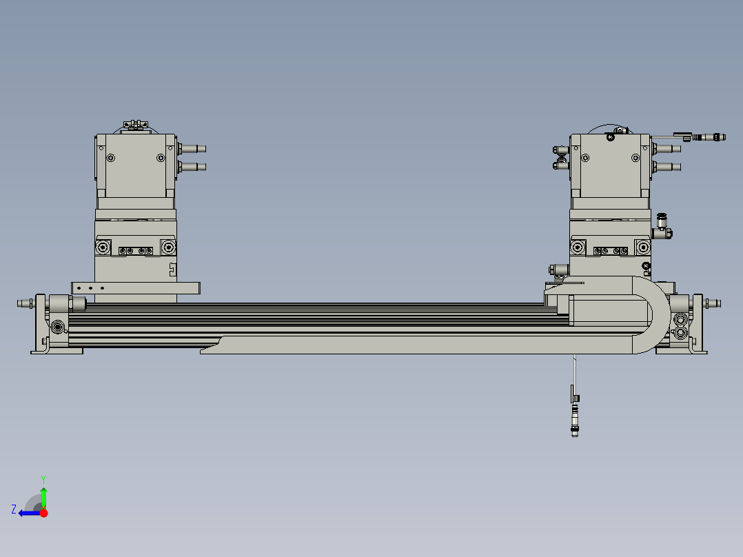 S2202110080000转轴移栽至压装接料右视图