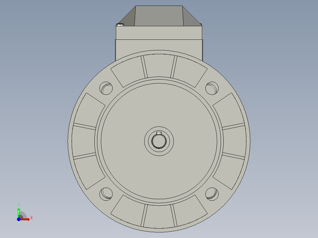 IMB5H63-90通用电机YS-632-4-B5前视图