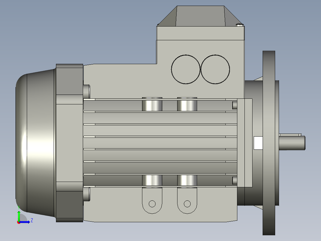 IMB5H63-90通用电机YS-632-4-B5左视图