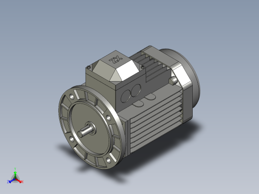 IMB5H63-90通用电机YS-632-4-B5正等轴测缩略图