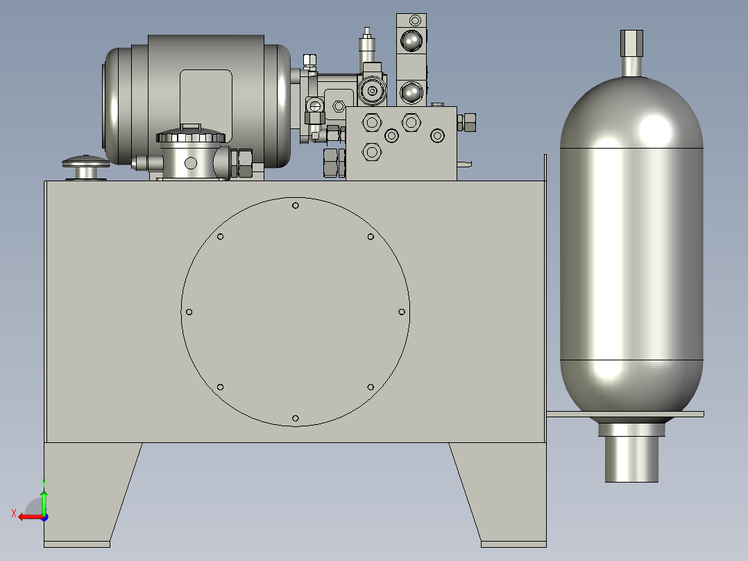 MZ6000液压站后视图