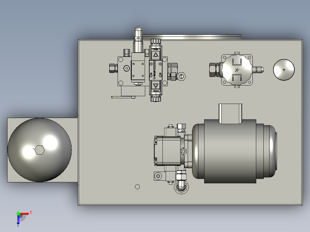 MZ6000液压站俯视图
