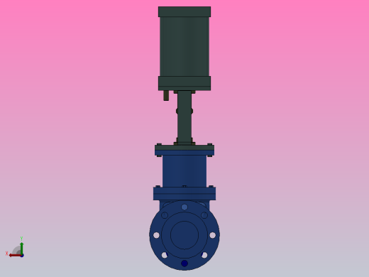 RV 气缸式气动调节阀[RVJ641H-16C]通径80后视缩略图