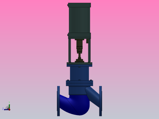 RV 气缸式气动调节阀[RVJ641H-16C]通径80右视缩略图