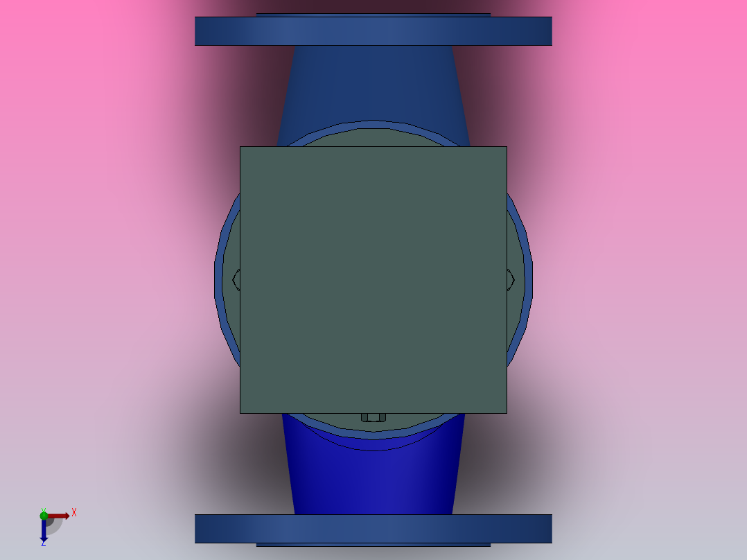 RV 气缸式气动调节阀[RVJ641H-16C]通径80俯视图