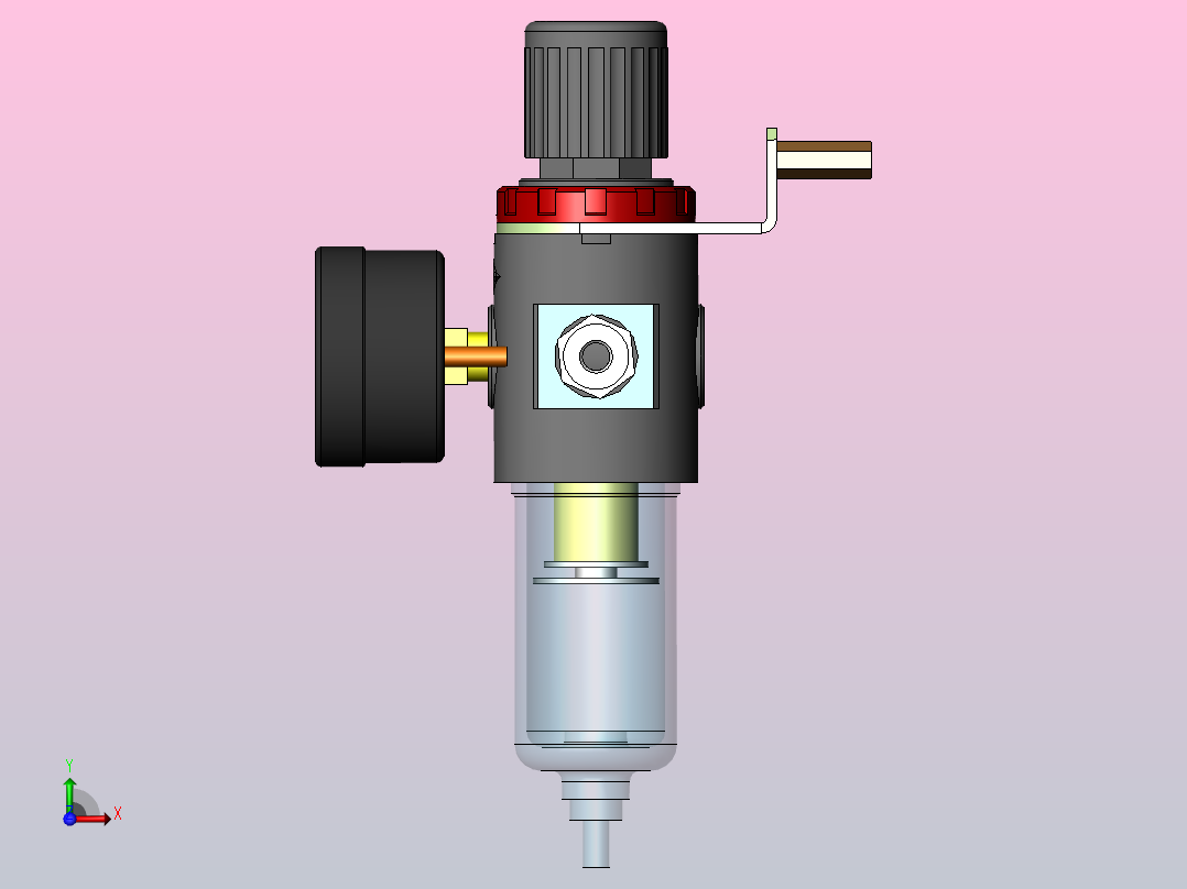油水分离器AFR2000-ZG747B前视图
