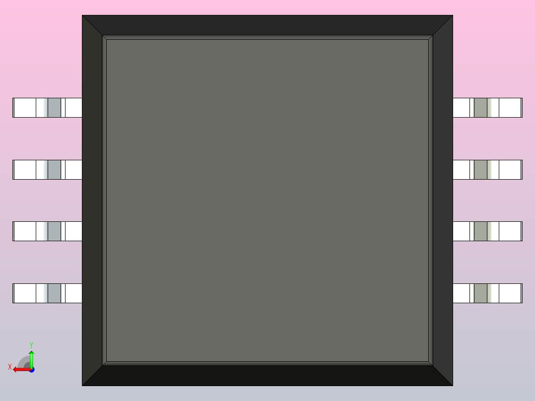 106x SOIC 封装（小外形集成电路）SOIC127P1041X419-8N后视图