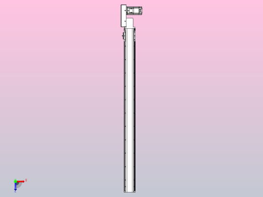 皮带直线轴半封闭可选导轨TPA-HNB-85D-90-L1050-MR-Y-P20-N3俯视缩略图