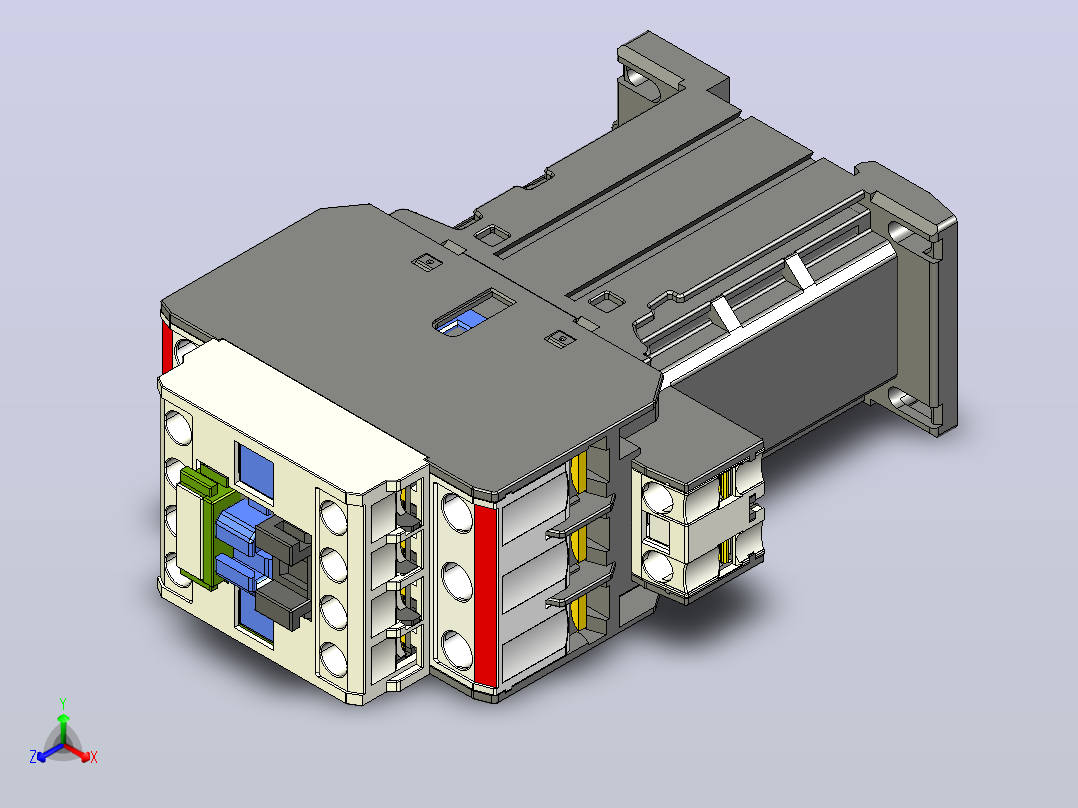 NC8-25_Z交流接触器三维模型202204主视图