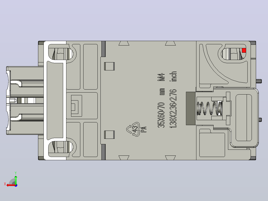 NC8-25_Z交流接触器三维模型202204后视图