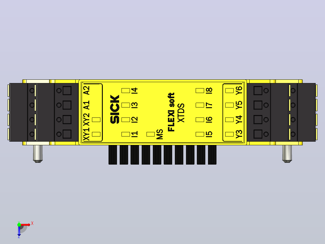 FX3-XTDS84002安全控制器俯视图