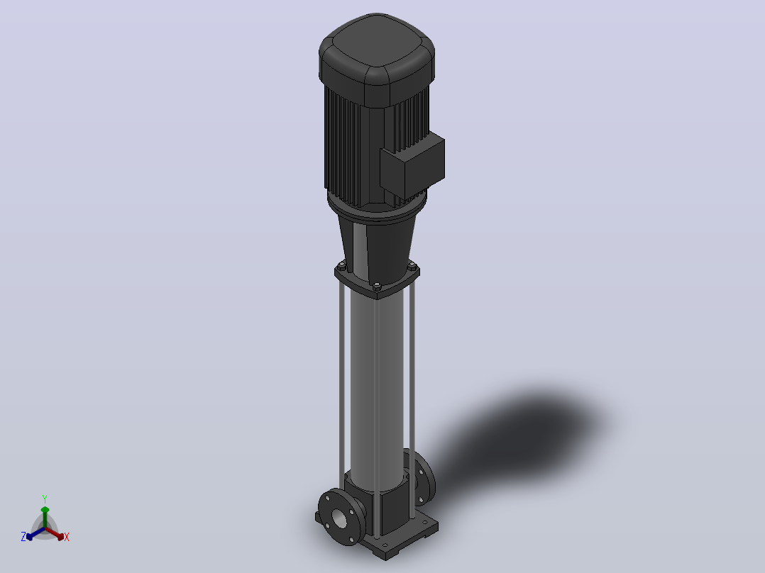 南方泵CDM32-100-18.5KW-（DN65）主视图