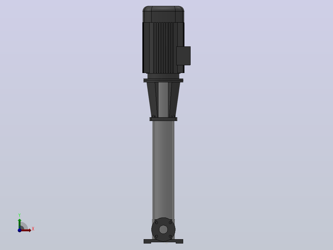 南方泵CDM32-100-18.5KW-（DN65）前视图
