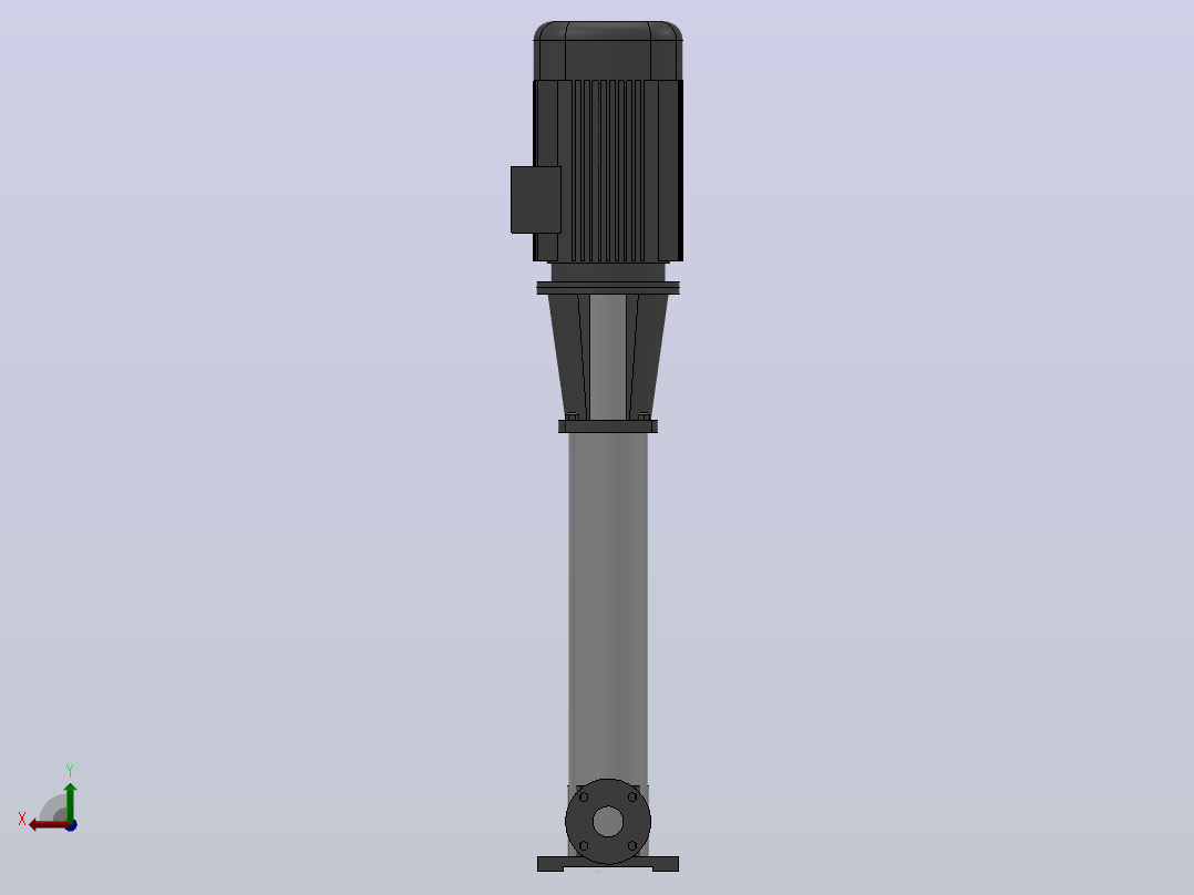 南方泵CDM32-100-18.5KW-（DN65）后视图