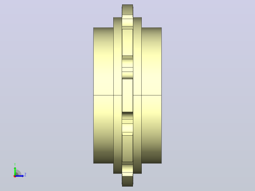 JS YS300-7-10T-R35-C1机加工主动轮左视缩略图