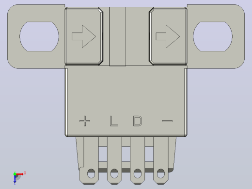 槽型光电传感器 GL5-L俯视缩略图