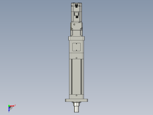 轻载电动缸TPA-ESR100-3210C-L100-M-FA-W-P75-JX-C3俯视缩略图