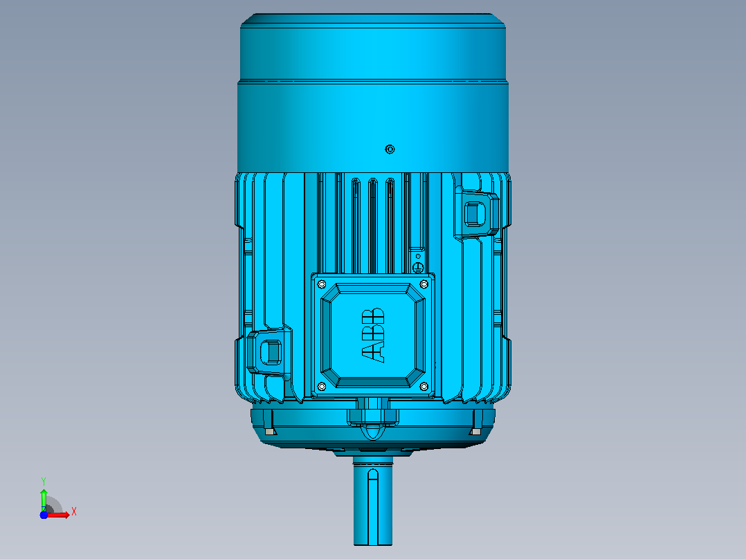 电机- ABB M2BAX132M_B3前视图