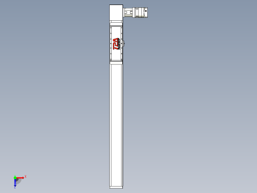 伺服电机集成皮带传动直线执行器TPA-OCB-120-224-L950-DL-J90-N3俯视缩略图
