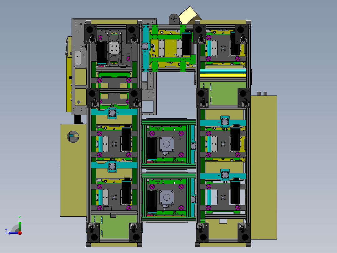 华为平板电脑点AB胶自动生产线（热容点胶机）右视图