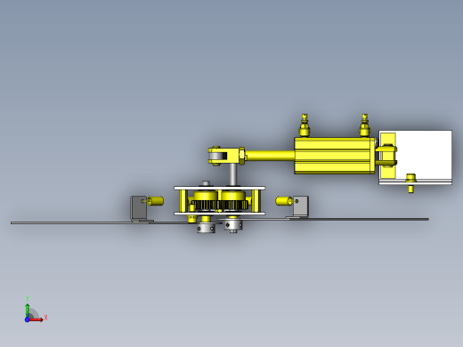 门开关机构俯视缩略图