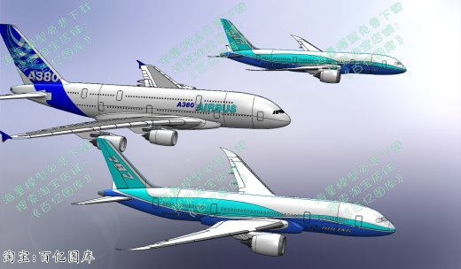 71-波音787全尺寸模型 sw step缩略图