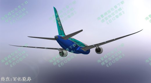 71-波音787全尺寸模型 sw step缩略图