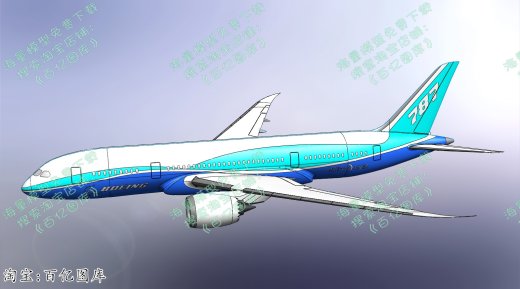 71-波音787全尺寸模型 sw step缩略图