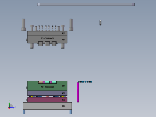 电子元件自动整形机（sw16可编辑+工程图）左视缩略图