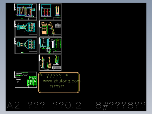 231LS污水提升泵站及格栅除污机闸门施工CAD图纸图