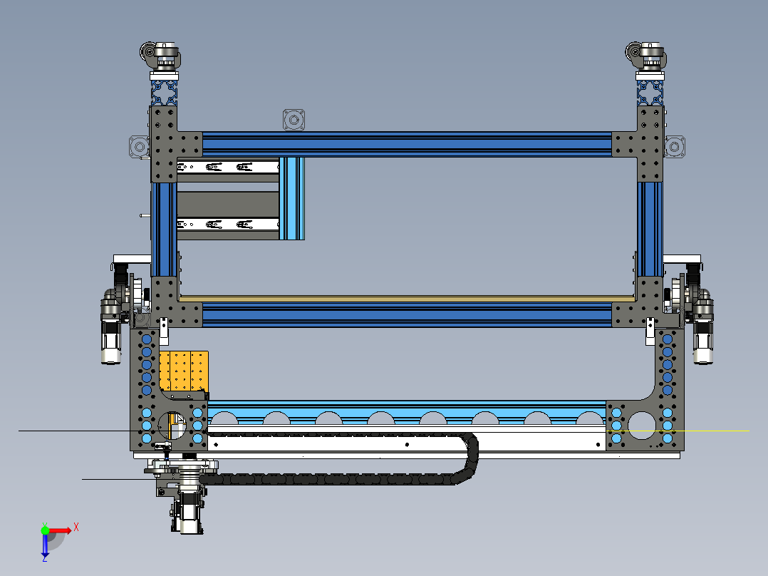 大格式测试仪俯视图