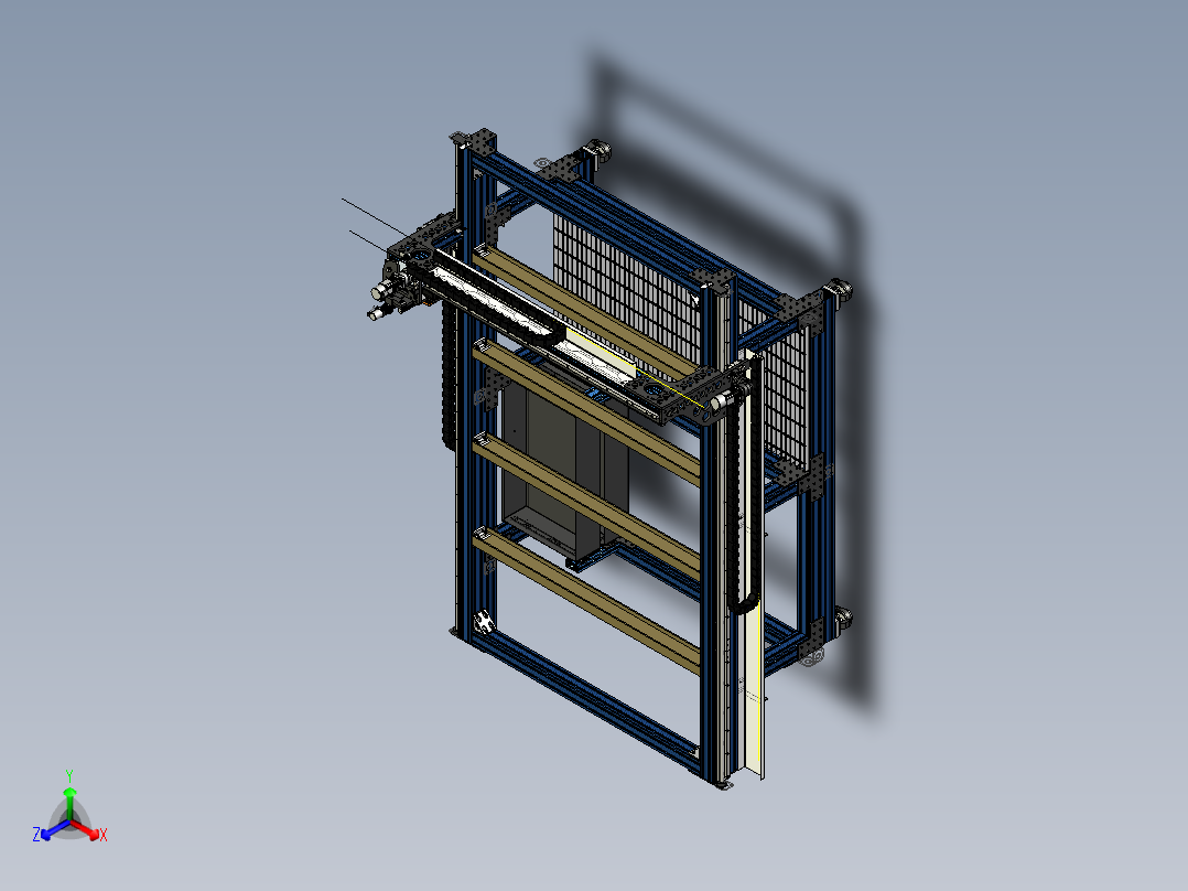 大格式测试仪正等轴测图