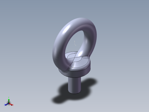 吊环螺钉正等轴测缩略图