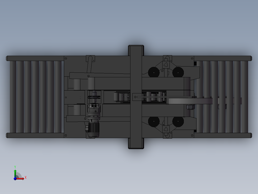纸箱一字封箱机胶带式封箱机前视图