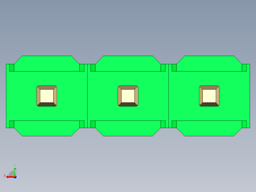 彩色公头100mil（2.54mm）系列-DS1021_green_1x03p_100mil_Type5_rev1.0后视缩略图