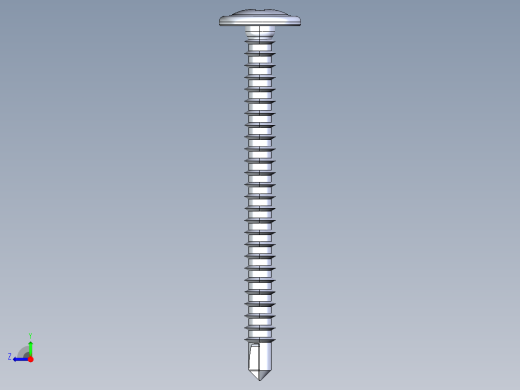 紧固件-IGES Drill-Tip Saucer Screw-02右视缩略图
