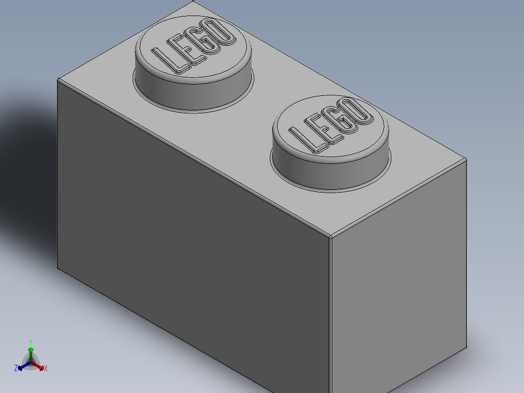 乐高套装 4421基本积木-300401 White Brick 1 x 2.SLDPRT