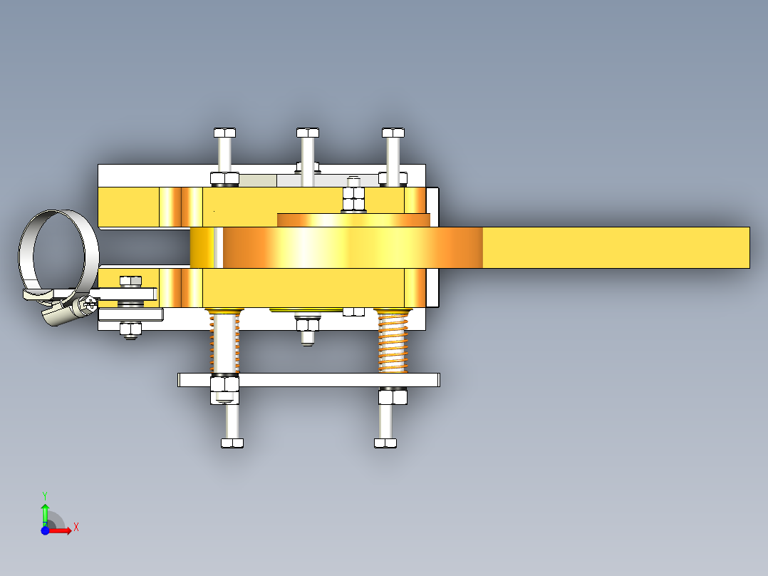 用于将边缘粘合到刨花板末端的装置前视图