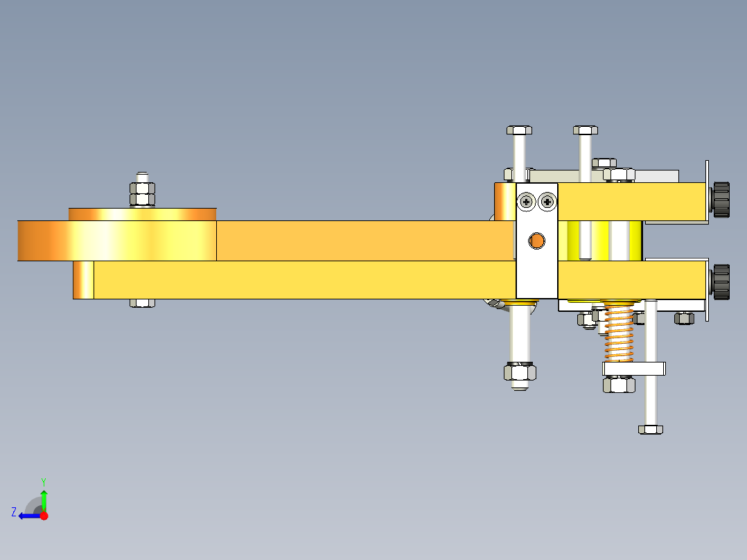 用于将边缘粘合到刨花板末端的装置右视图