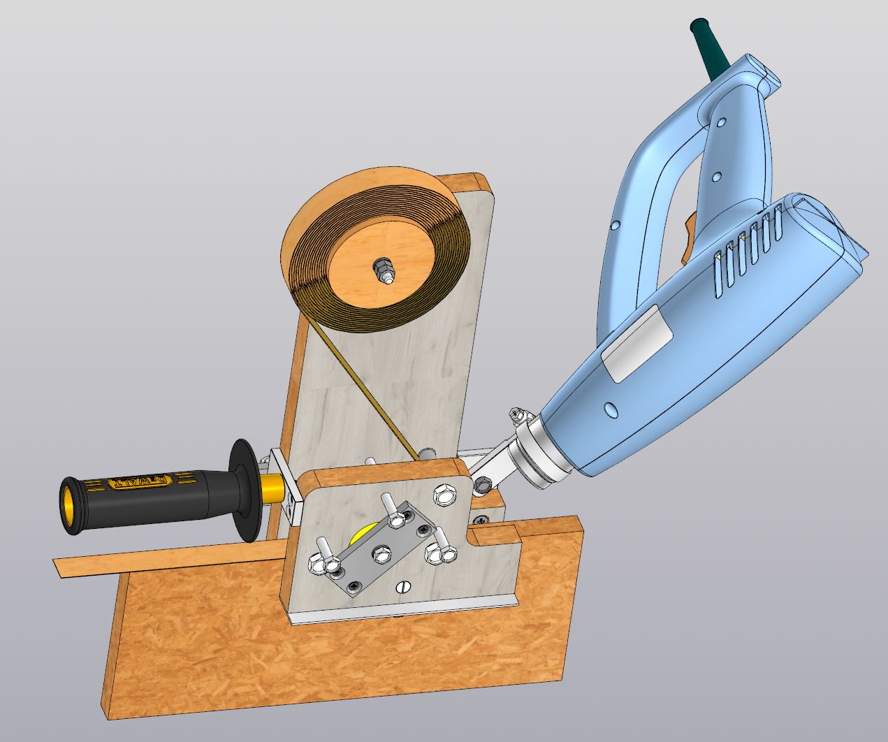 用于将边缘粘合到刨花板末端的装置