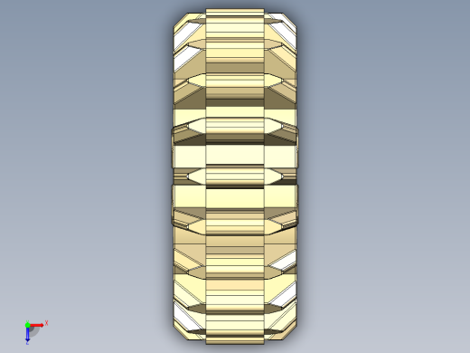 32269 Tan Technic Gear 20 Tooth Double Bevel.STEP俯视缩略图